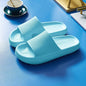 EVA Thick Sole 4cm Bathroom Slippers Cloud-Like Comfort Home Use Couple Height Increasing Indoor Solid Color Summer Sandals
