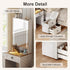 Your Ritual Deserves Better Light — Illuminated Makeup Vanity Desk with Glass Surface & Charging Port