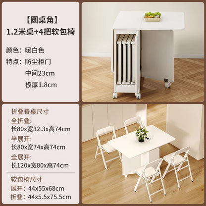 Nordic Minimalist Foldable Dining Table