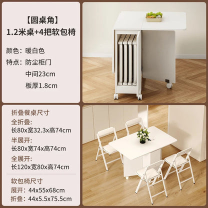 Nordic Minimalist Foldable Dining Table