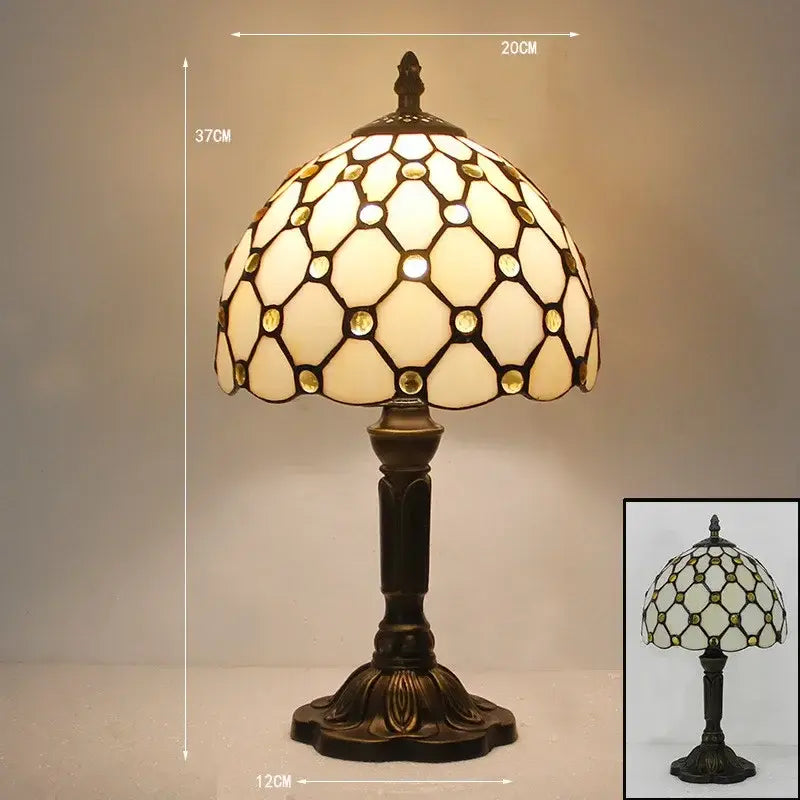 Old World Glow — European Retro Art Glass LED Desk Lamp