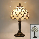 Old World Glow — European Retro Art Glass LED Desk Lamp