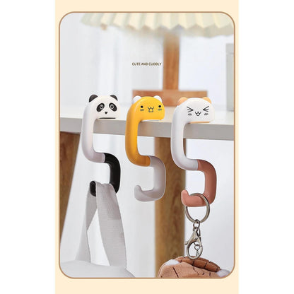 Hang It, Hide It — No-Drill Desk Side Hanging Organizer with Bag Hook