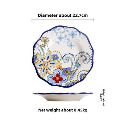 The Artisan Table — Hand-Painted Ceramic Dinner Plate