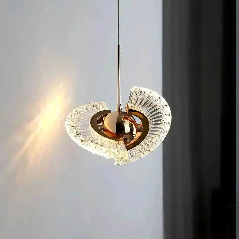 Modern Rose Gold LED Pendant Light — Bedroom & Living Room Chandelier Jonine’s Corner