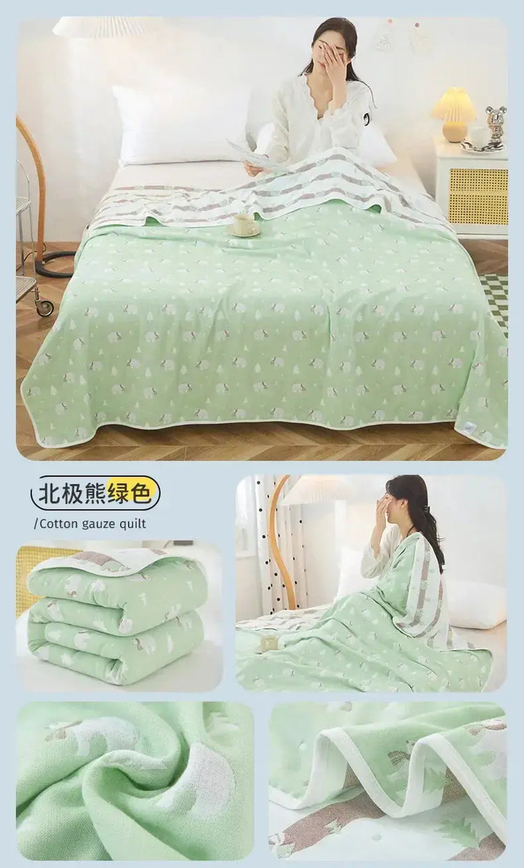 Cotton Gauze Summer Quilt — Plaid Jonine’s Corner