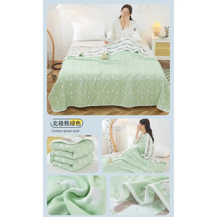 Cotton Gauze Summer Quilt — Plaid Jonine’s Corner