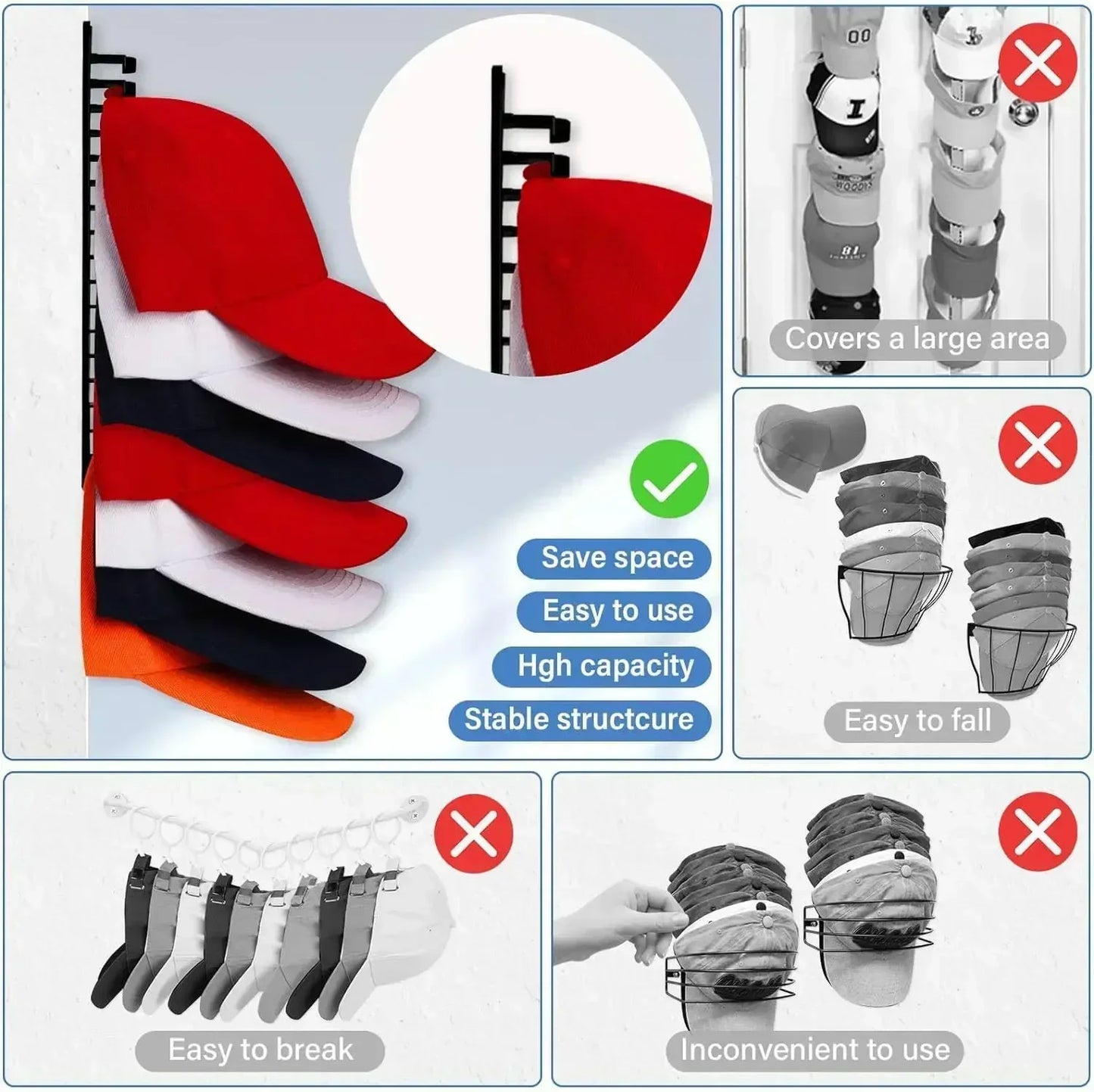Wall-Mount Hat Rack