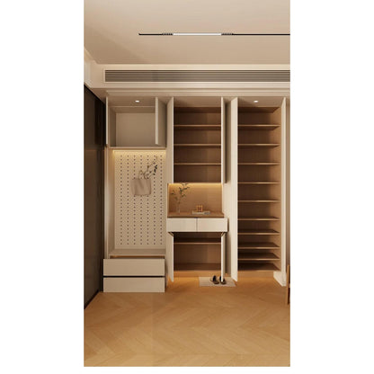 Custom Solid Wood Entryway Shoe Cabinet