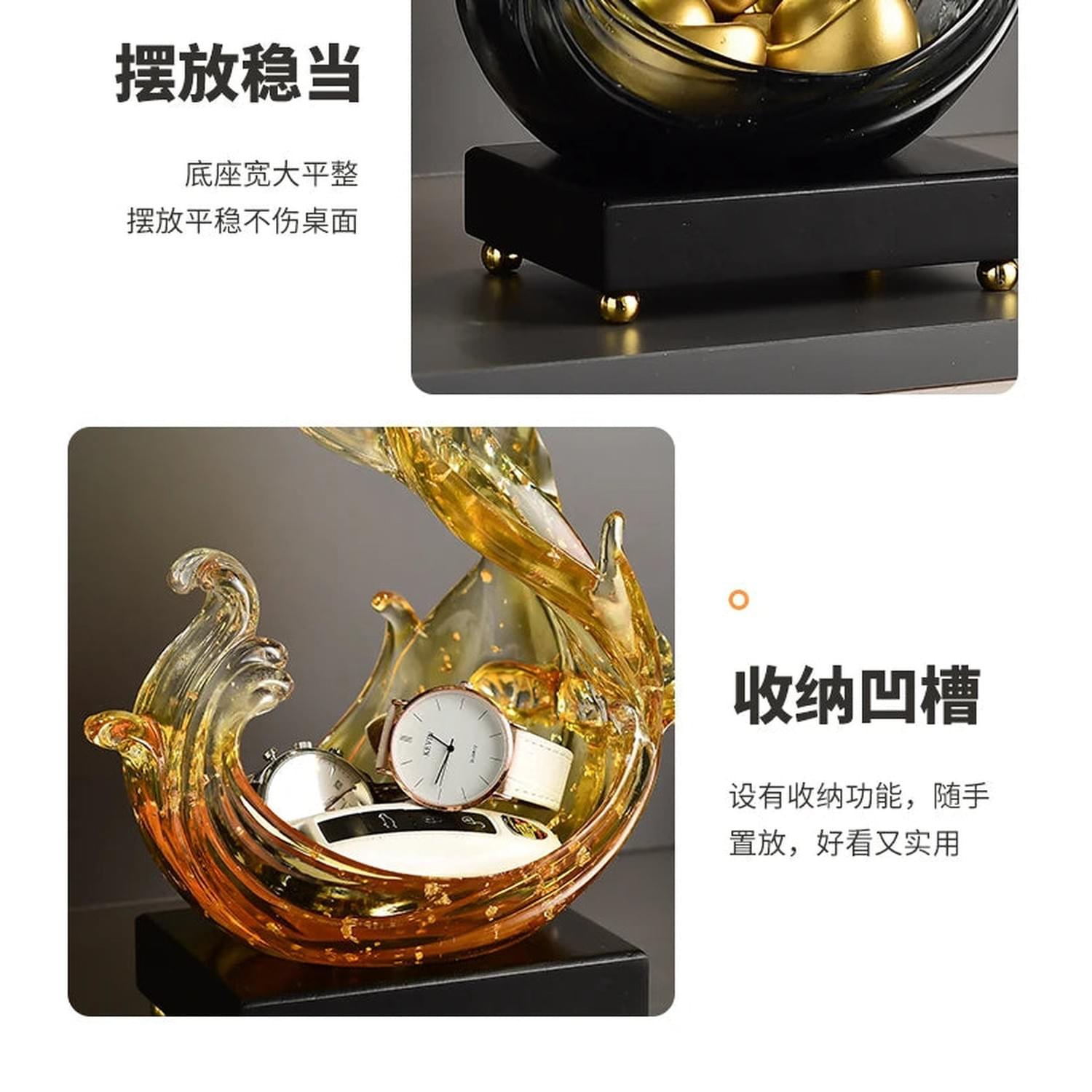 Feng Shui Resin Key Box — Luxury Desk Organizer &amp; Entryway Essential