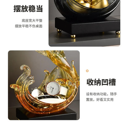 Feng Shui Resin Key Box — Luxury Desk Organizer &amp; Entryway Essential