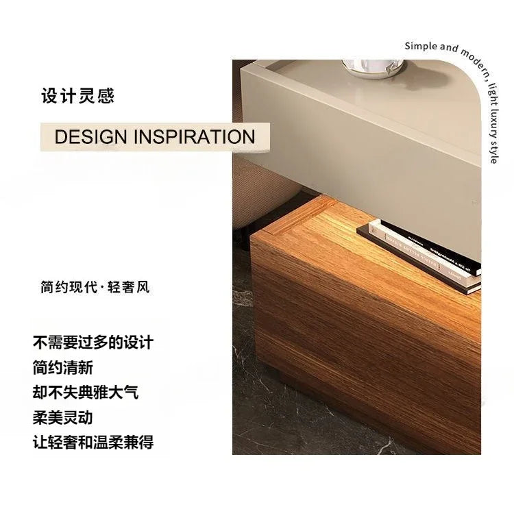 European Nightstand — Modern Bedside Table with Storage