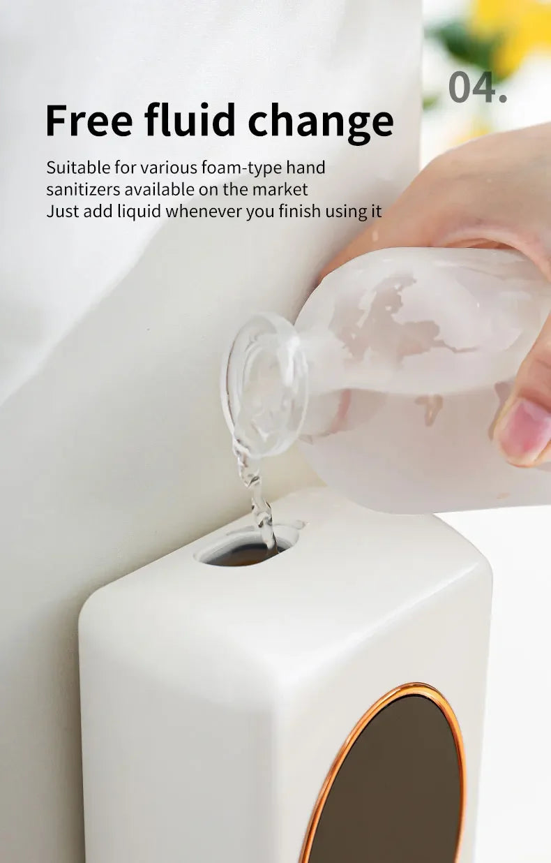 The Touchless Pour — 480ml Smart Foam Soap Dispenser, USB Rechargeable