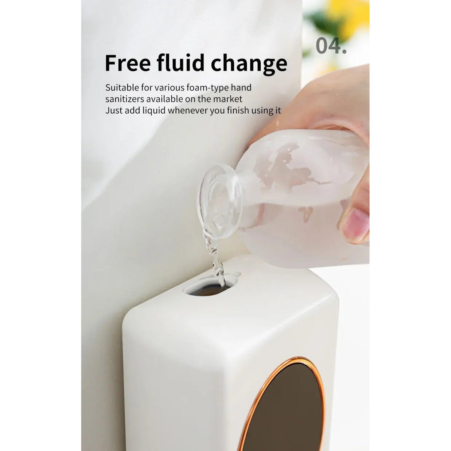 The Touchless Pour — 480ml Smart Foam Soap Dispenser, USB Rechargeable