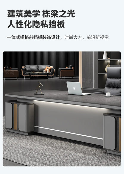 L-Shape Storage Executive Desk