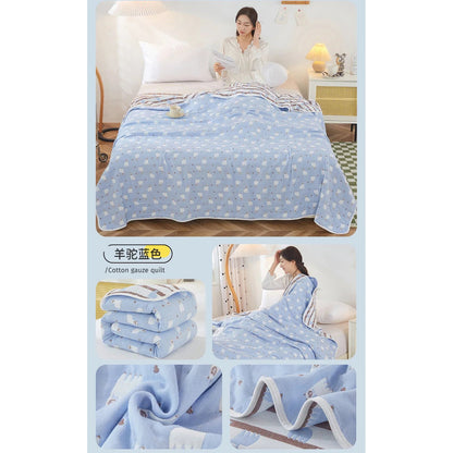 Cotton Gauze Summer Quilt — Solid
