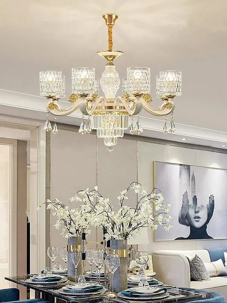 Dressed in Light — Crystal LED Chandelier for Hotel-Worthy Living Rooms &amp; Bedrooms Jonine’s Corner