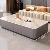 Nordic Clear Designer Coffee Table — Minimalist Living Room Décor
