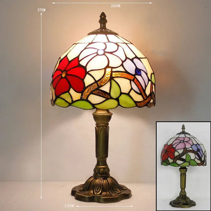 Old World Glow — European Retro Art Glass LED Desk Lamp