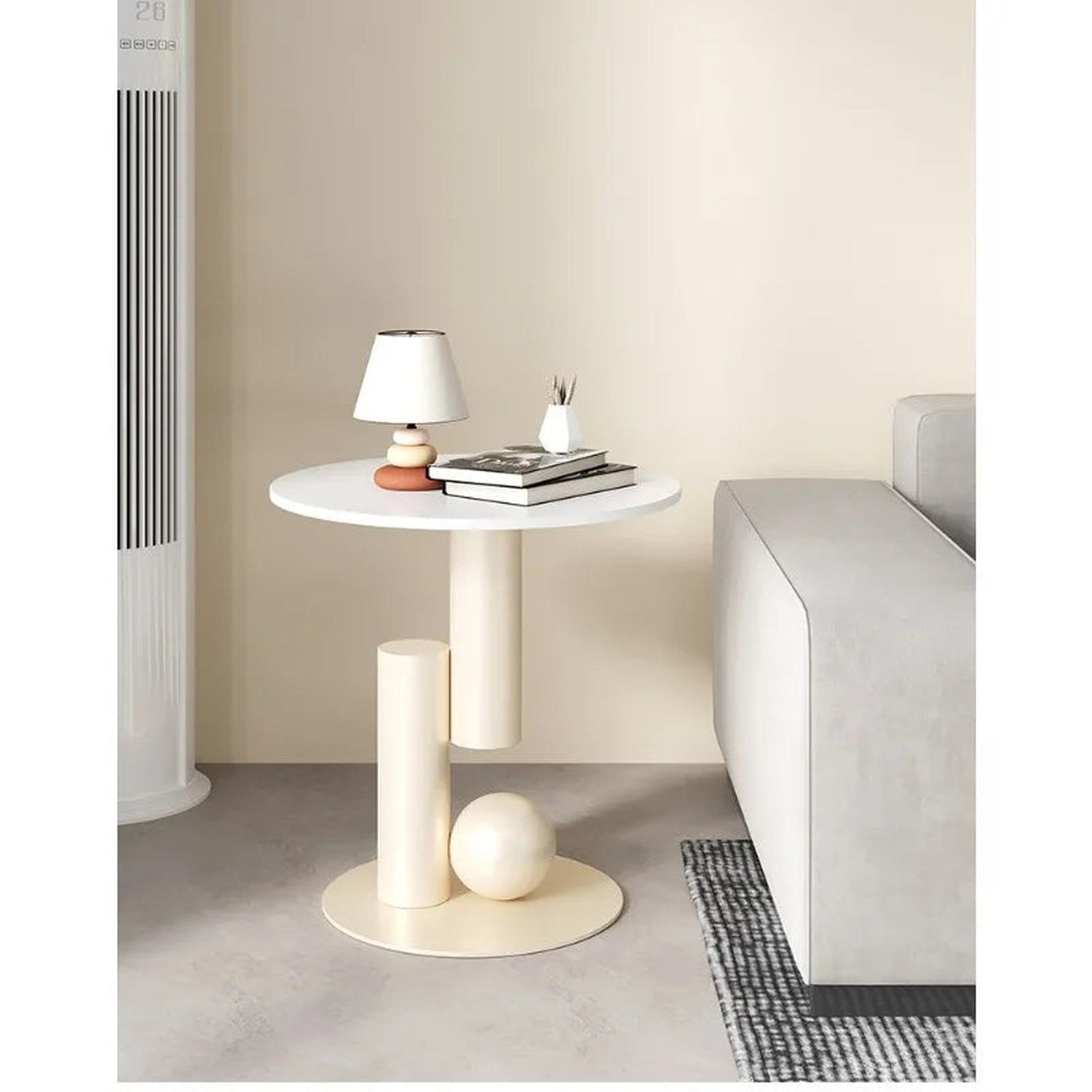 Round Metal Side Table — Modern Moroccan Coffee &amp; Sofa Table