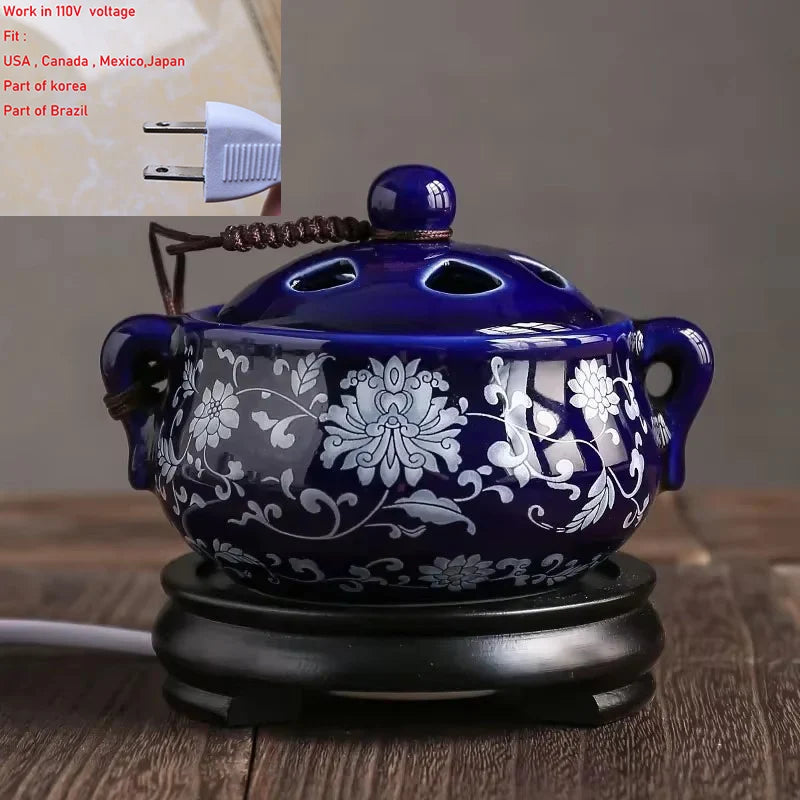 The Ritual Burner — Electric Ceramic Incense &amp; Essential Oil Warmer with Timer