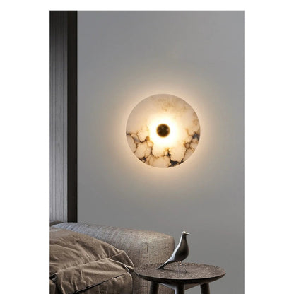 Marble Wall Sconce — Luxury Stone Wall Lamp for Living Room, Bedroom &amp; Bathroom
