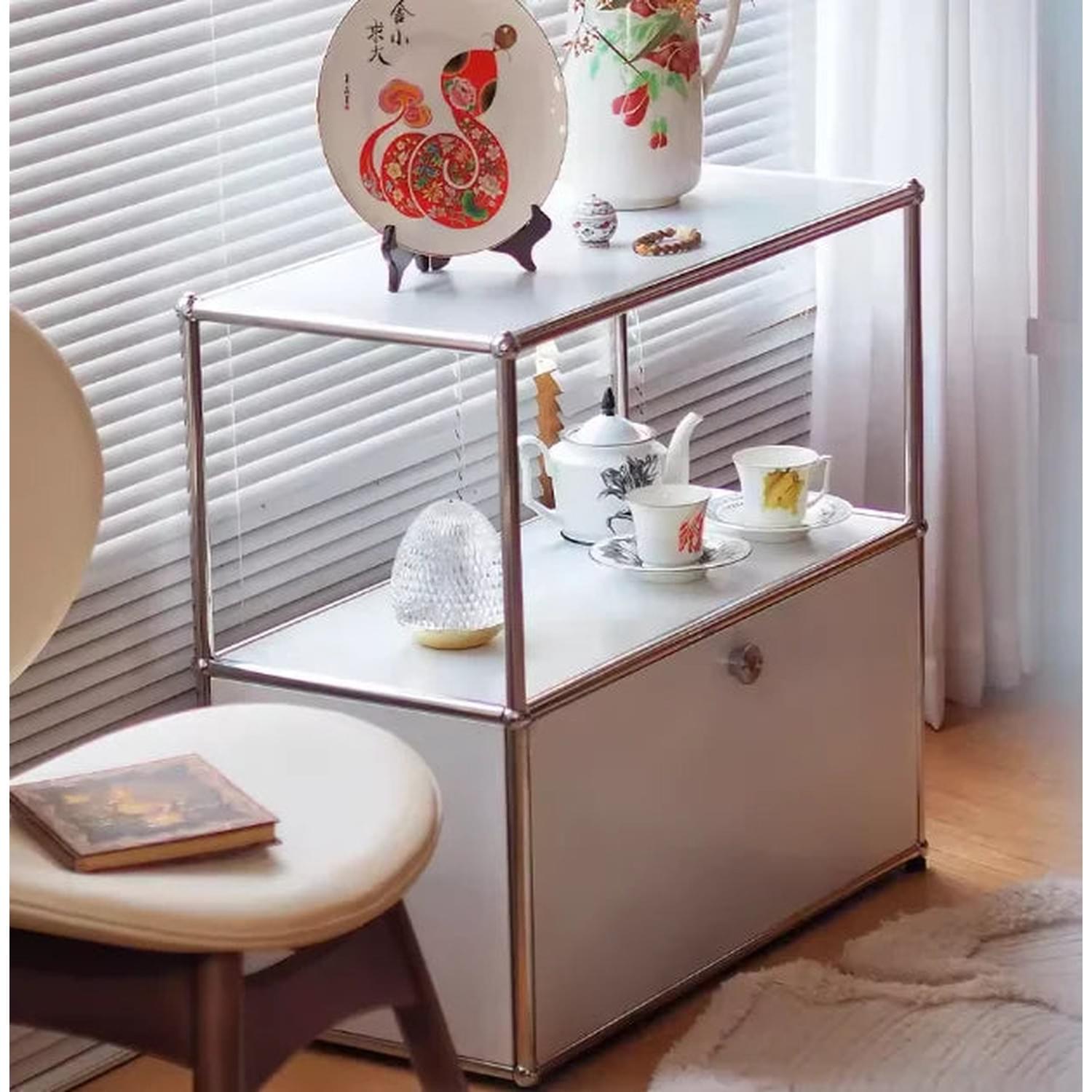 Dual Cabinet Storage Organizer — Modern Chest of Drawers for Bedroom &amp; Living Room