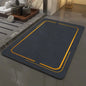 Spa-Grade Step — Non-Slip Diatomite Bath Mat with Rubber Padding