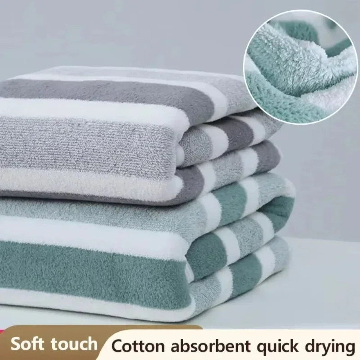 Share the Softness — Large Absorbent Bath Towels for Two
