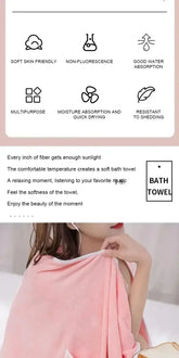 Wrap & Go — Wearable Fast-Dry Bath & Beach Towel (140×85cm)