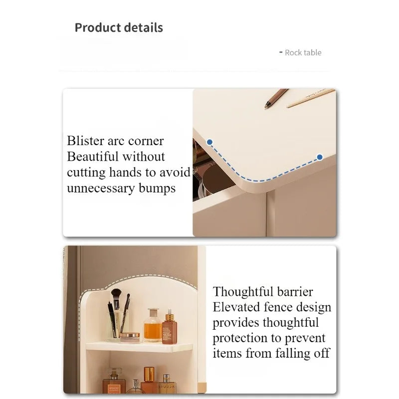 Small Space, Big Ritual — Compact Dressing Table with Mirror & Storage