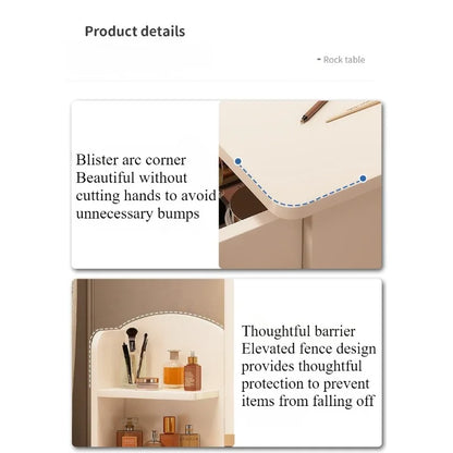 Small Space, Big Ritual — Compact Dressing Table with Mirror & Storage