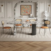 Any Size Custom Luxury French Rectangle Marble Dining Table Cream Aesthetic Designer Villa Home Natural Stone Dining Table Sturd Jonine’s Corner