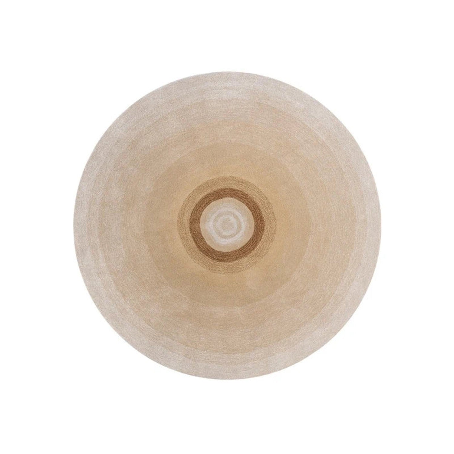 Round Gradient Area Rug — Machine Washable Non-Slip Floor Mat for Living Room &amp; Bedroom