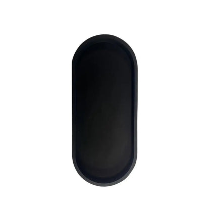 The Marble Tray — Oval Silicone Vanity &amp; Countertop Organizer Tray