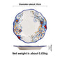 Hand-Painted Ceramic Steak Plate — Irregular Western Dinnerware