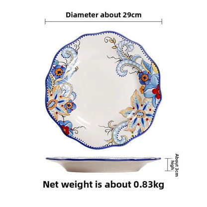 The Artisan Table — Hand-Painted Ceramic Dinner Plate