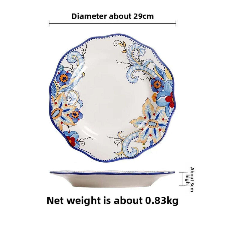 The Artisan Table — Hand-Painted Ceramic Dinner Plate