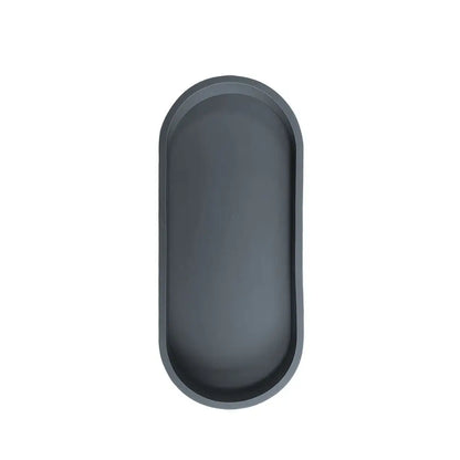 The Marble Tray — Oval Silicone Vanity &amp; Countertop Organizer Tray