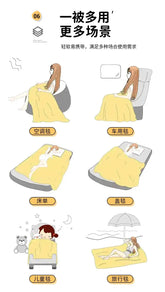 Cool Breathability Summer Quilt Multi-functional Cotton Gauze Fabric Towel Blanket Thin Breathable Duvet Skin-friendly Comforter