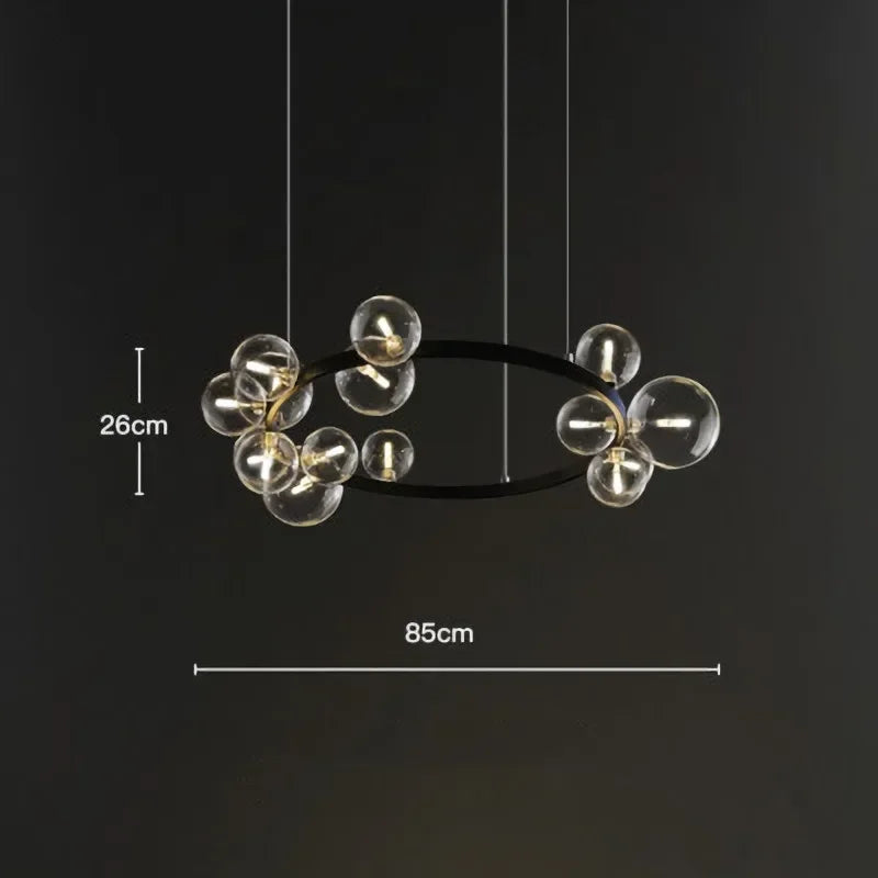 Modern Glass Bubbles Led Pendant Lights for Table Dining Room Kitchen Bar Chandeliers Lamps Home Decor Lusters Lighting Fixture Jonine&