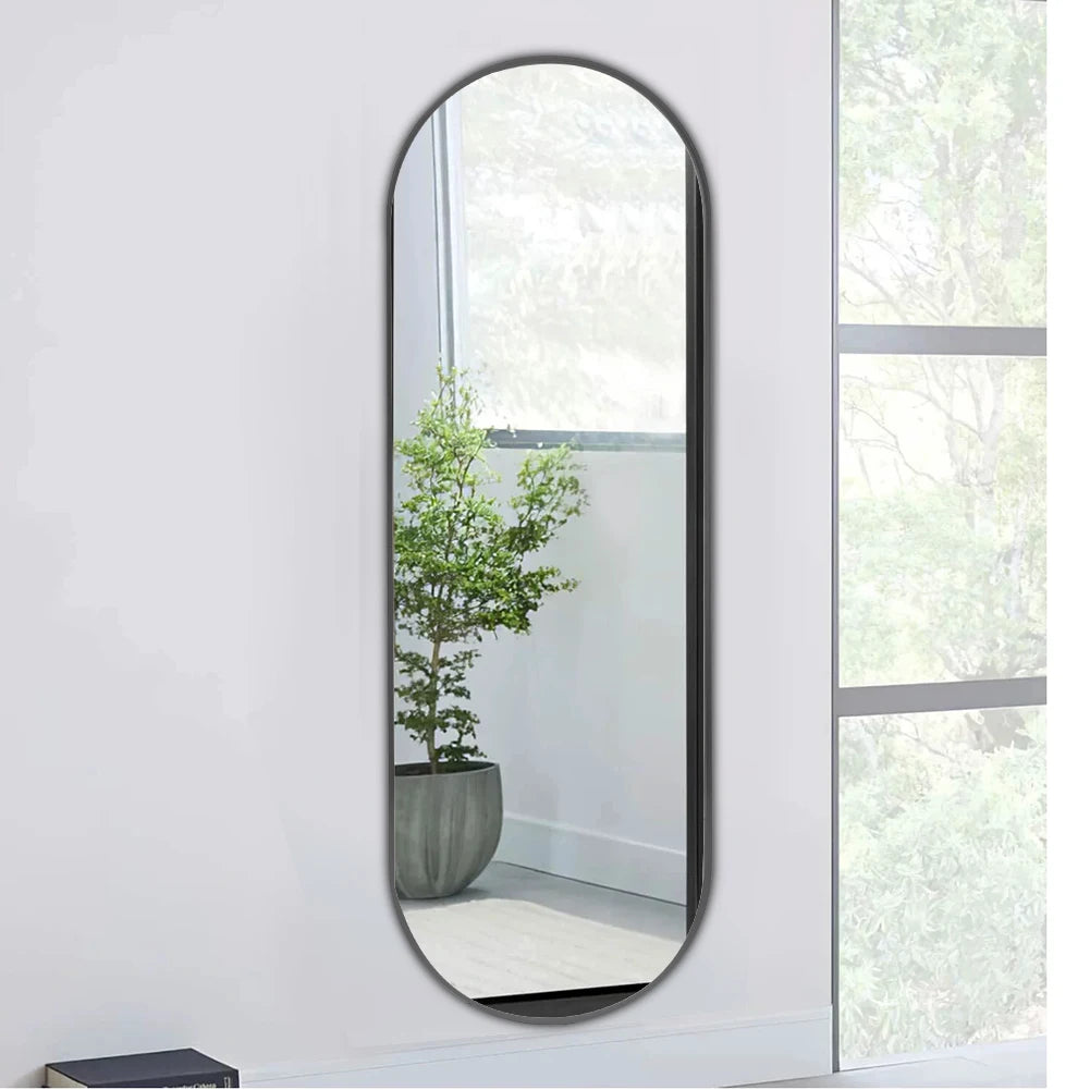 The Mirror That Opens the Room — Oversized Oval Full-Length Mirror