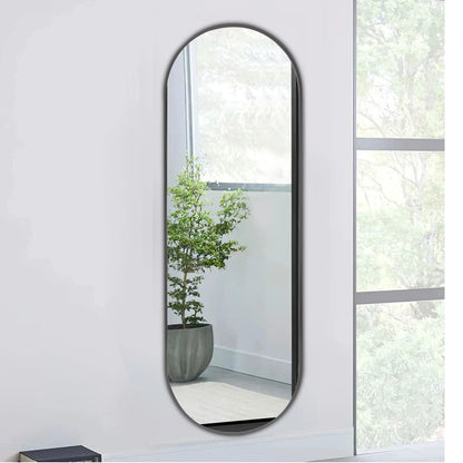 The Mirror That Opens the Room — Oversized Oval Full-Length Mirror