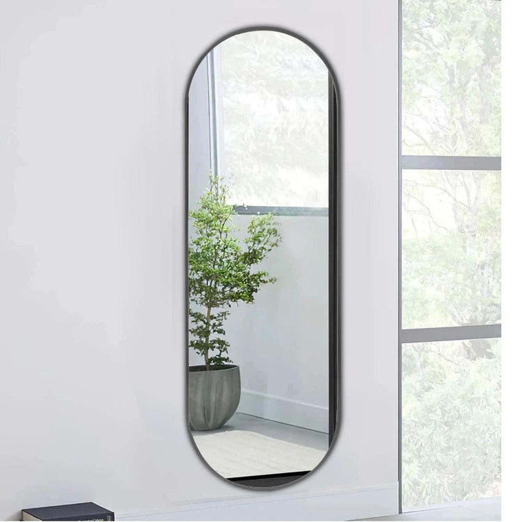The Mirror That Opens the Room — Oversized Oval Full-Length Mirror