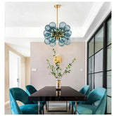 Suspended in Light — Designer Glass Bubble Chandelier for Bedroom & Living Room