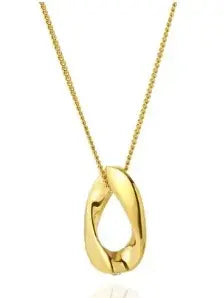 Gold Heart Toggle Necklace — Beaded Chain Gift for Her
