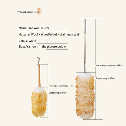 Natural Feather &amp; Wool Duster