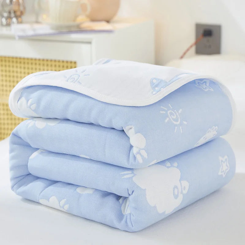 Cotton Gauze Summer Quilt — Solid