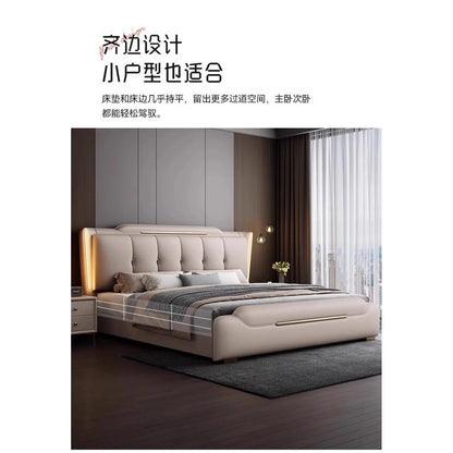 French King Upholstered Bed — Double Lounge Bedroom Frame