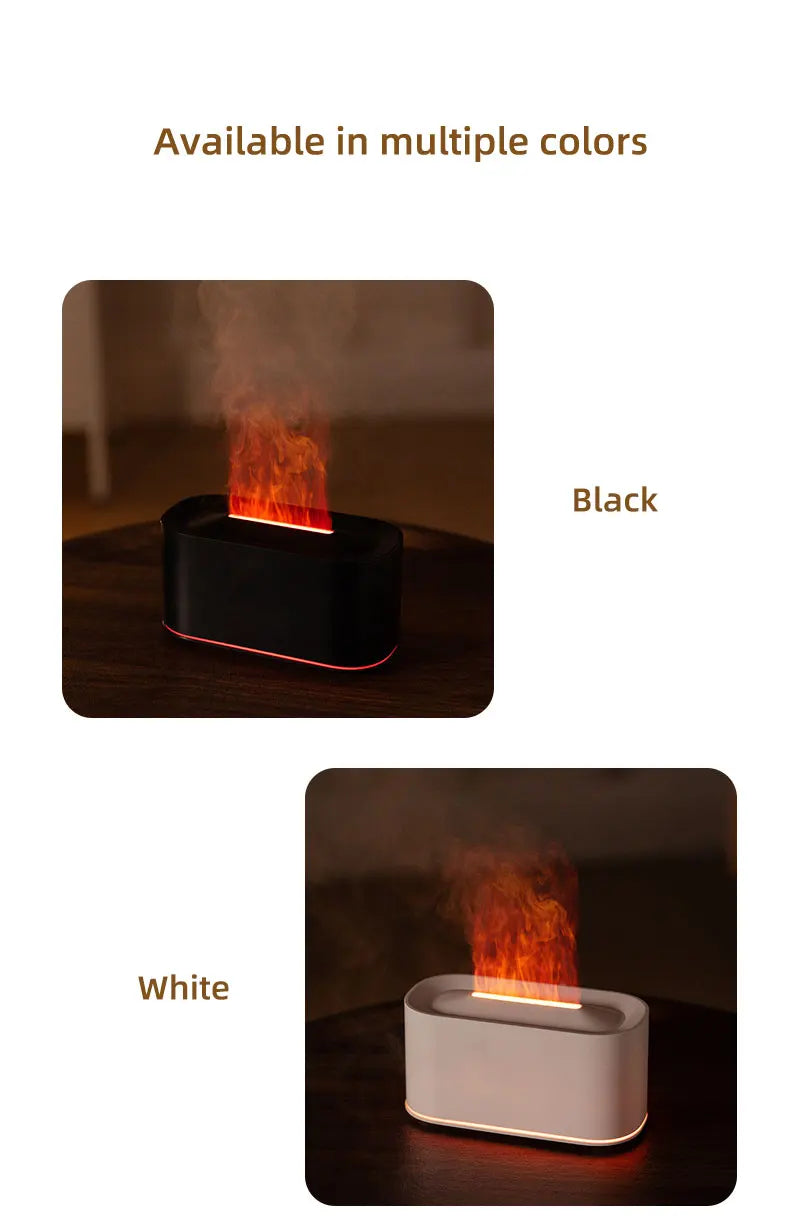 Flicker & Flow — Flame Effect Aromatherapy Diffuser & Humidifier